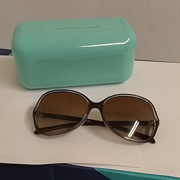 Tiffany sunglasses TF 4044-B oval brown frame - Picture 7 of 7